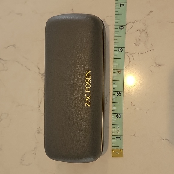 Zac Posen logo grey and gold eyeglasses Sunglasses case - Picture 7 of 7